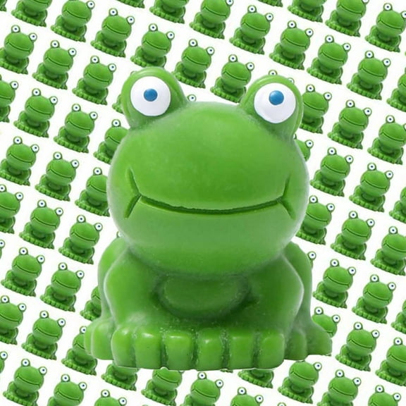ADruer 200 PCS Mini Frog Figurines Resin Mini Frogs Green Frog Miniature Figurines Fairy Garden Miniature Moss Landscape DIY Terrarium Crafts Ornament Accessories for Home Decor