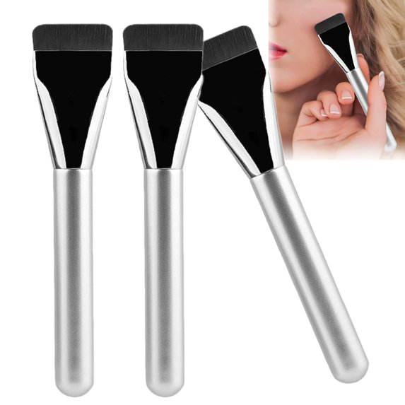 ADruer Foundation Makeup Brush Concealer Brush Flat Blush Liquid Foundation Brush, Ultra-thin Lightweight Beauty Tools for Men Women (3pc)