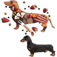 thumbnail image 1 of ADruer Funny Dachshund Charcuterie Board, 15.7 Inch Wooden Cheese Boards Appetizer Serving Food Tray,Decorative Food Plates for Fruit Snack Cake, Party Wedding Christmas Decor, Dachshund Lovers Gifts, 1 of 7