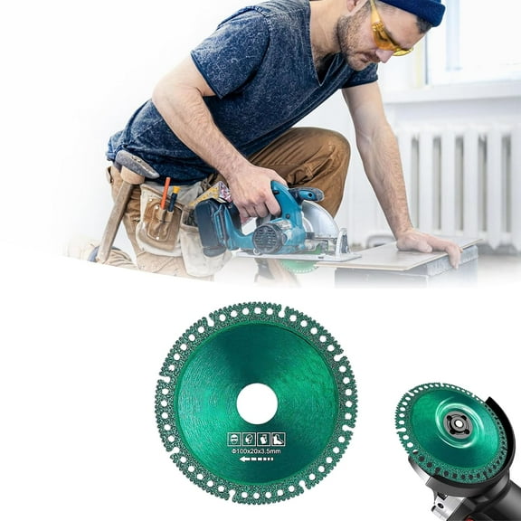 ADruer Indestructible Disc for Grinder, 4inch Composite Multifunctional Circular Cutting Saw Blade Metal Disk Cut Off Wheels for Smooth Cutting, Grinding of Glass (1)
