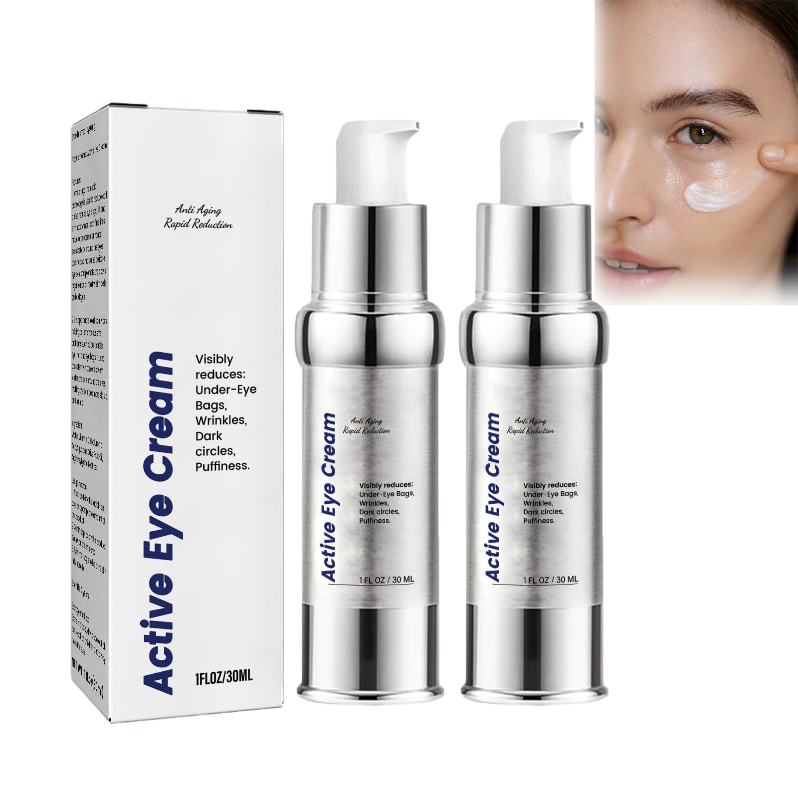 ADruer Instant Eye Bags Remover Puffiness, Anti Aging Eye Cream, Under