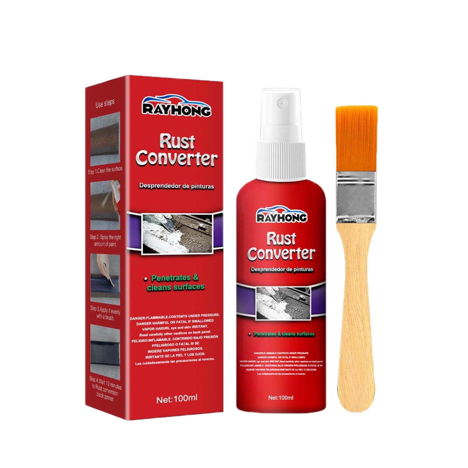 ADruer Rust Convertor for Metal, Remover Rust and Converts Rust Spots ...