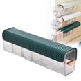 thumbnail image 1 of ADruer Sock Underwear Organizer Dividers, 6 Cell Clear Drawer and Closet Storage Boxes, Clothing Storage Organizers Box for Lingerie, Panties, Socks, Briefs,Ties (Green), 1 of 7