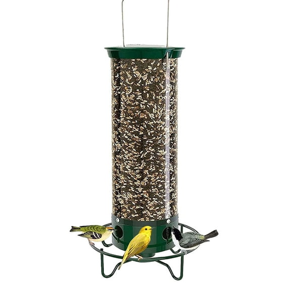 ADruer Squirrel Proof 4-Perch Bird Feeder with Spinner, 5Lb