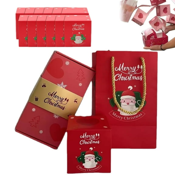 ADruer Surprise Gift Box Explosion for Money, Merry Christmas Surprise Gift Boxes, Exploding Birthday Card, Billionaire Box, Exploding Pop Up Boxes for Gifts