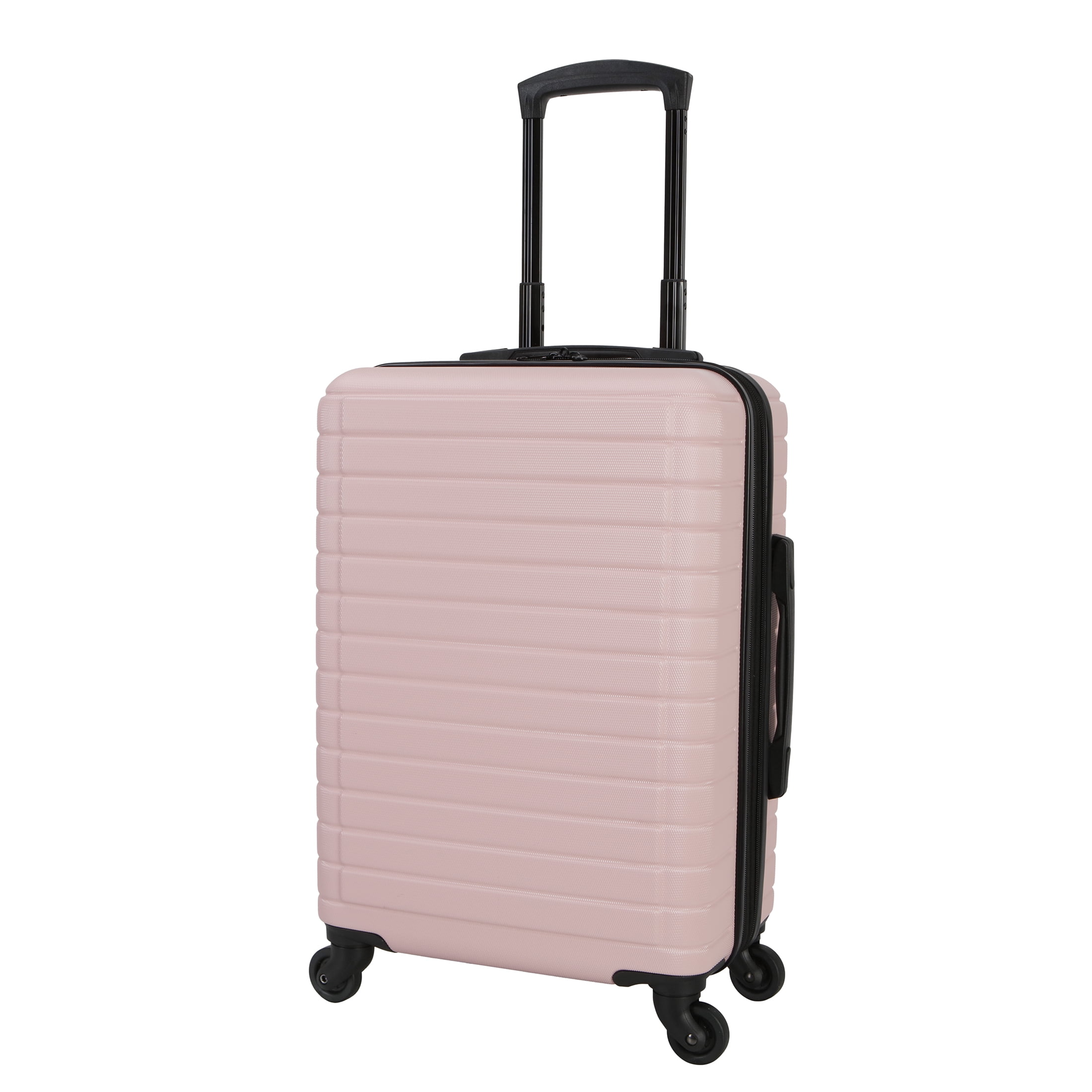 Protégé Light Pink Vacationer 20-inch Carry-on Expandable Hardside Luggage With 360-Spinner Wheels and Divider Pockets