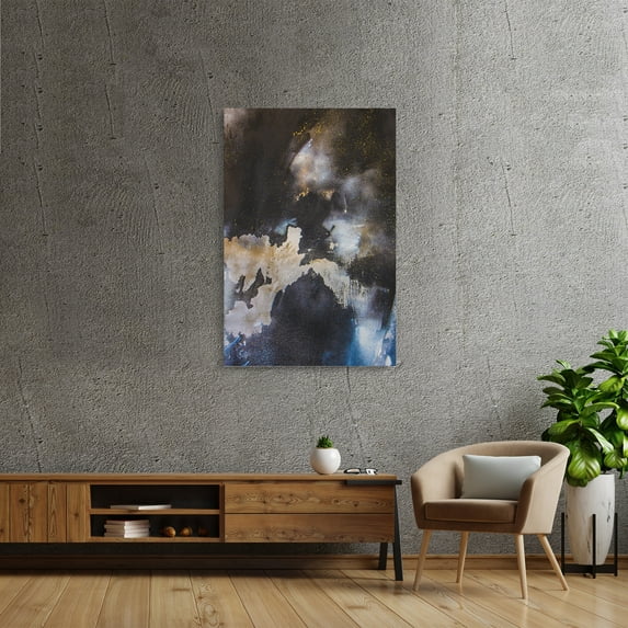 AE Abstract Wall Art | Contemporary Wall Art (32X48 inch) | Framed Canvas Wall Art For Living Room, Bedroom, Bathroom & Kitchen | UL & FSC Certified INK & Material | Made in the USA