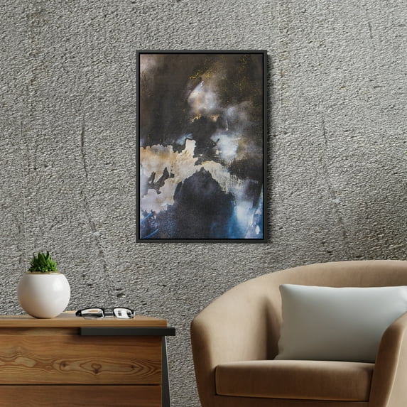 AE Abstract Wall Art | Contemporary Wall Art (8X12 inch) | Framed Canvas Wall Art For Living Room, Bedroom, Bathroom & Kitchen | UL & FSC Certified INK & Material | Made in the USA