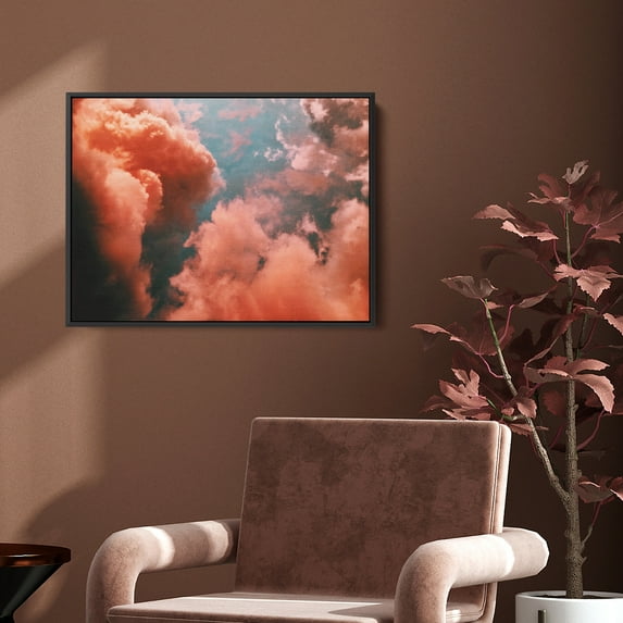 AE Abstract Wall Art | Contemporary Wall Art (9X12 inch) | Framed Canvas Wall Art For Living Room, Bedroom, Bathroom & Kitchen | UL & FSC Certified INK & Material | Made in the USA