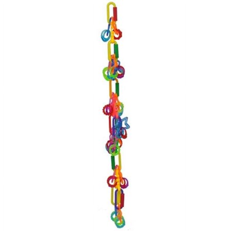 AE Cage Company Happy Beaks Acrylic Rings, Stars and Rubber Things [, Toys] 1 count