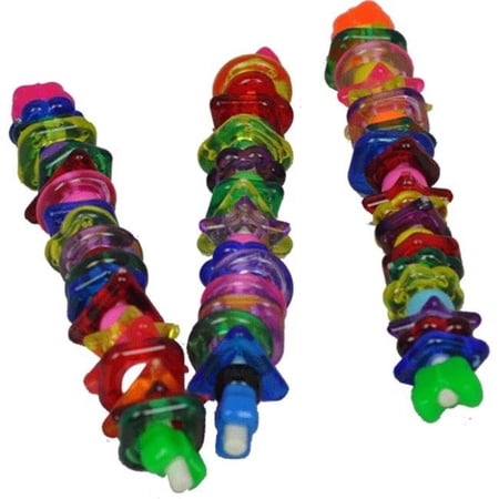AE Cage Company Happy Beaks Acrylic Shapes and Lolly Pop Bird Foot Toy