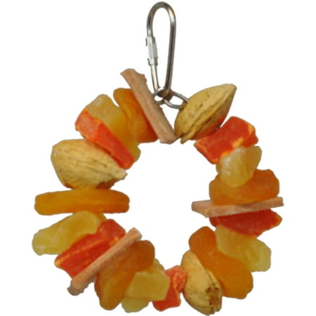 AE Cage Company Happy Beaks Fruit and Nut Ring Jr Tropical Delight