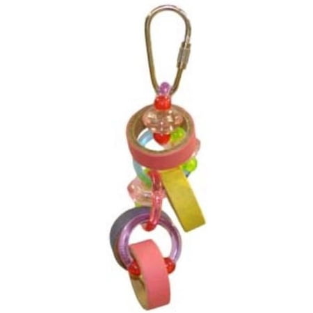 AE Cage Company Happy Beaks Keet Rings Bird Toy (8 Pack)
