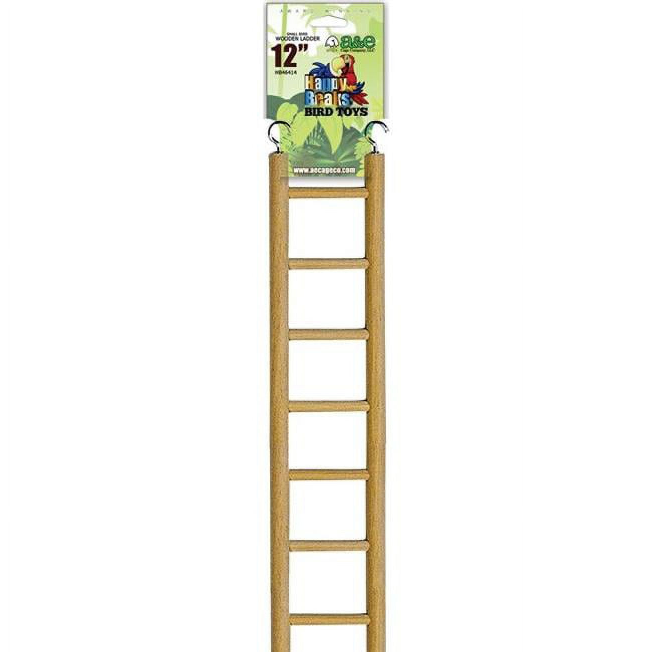 View of AE Cage Company Small Bird Wooden Hanging Ladder - Walmart.com