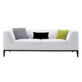 thumbnail image 1 of AE-D820 White Color With Faux Leather Sofa, 1 of 7