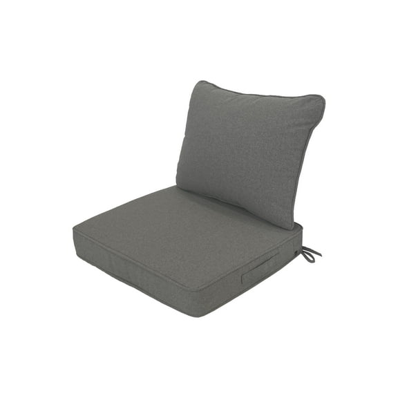 AE Outdoor 19" x 16.5" Premium Small Seat Bistro Cushion Set, Gray