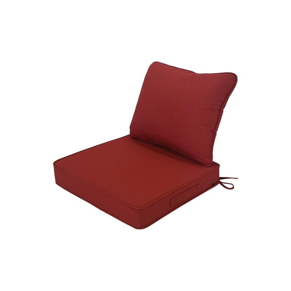 AE Outdoor 19" x 16.5" Waterproof Small Seat Bistro Cushion Set, Red