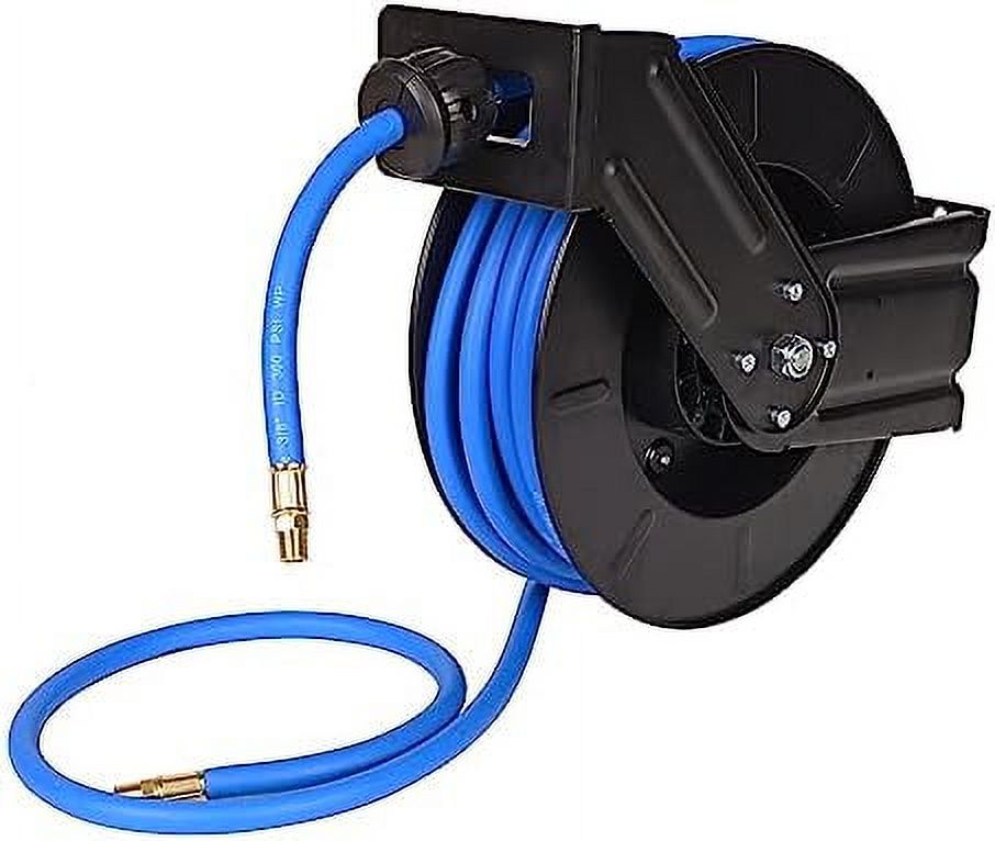 AE39 Duty Air Hose Reel With 50FT Auto Rewind Premium Retractable Air