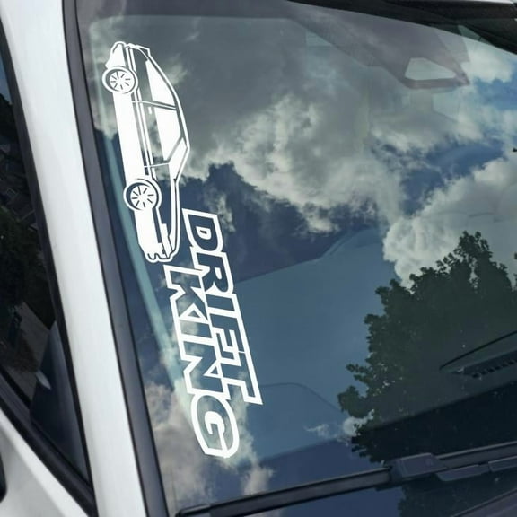 AE80 Drift king Vinyl Decal Sticker Bumper Window UV & Water Resistance Banner 21" perfect fit for windshield Low life