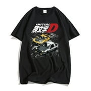 AE86 Japan Anime Initial D T-shirt Men Summer Cool Short Sleeves Tshirt Casual Homme Tshirt Racing Drift Car Graphic Tees