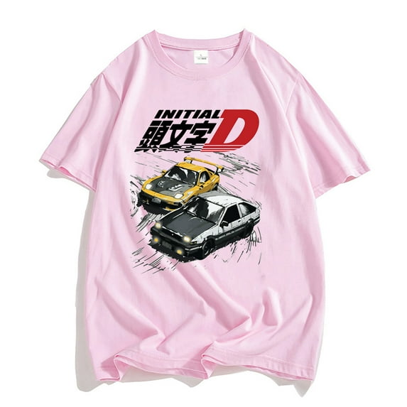 AE86 Japan Anime Initial D T-shirt Men Summer Cool Short Sleeves Tshirt Casual Homme Tshirt Racing Drift Car Graphic Tees