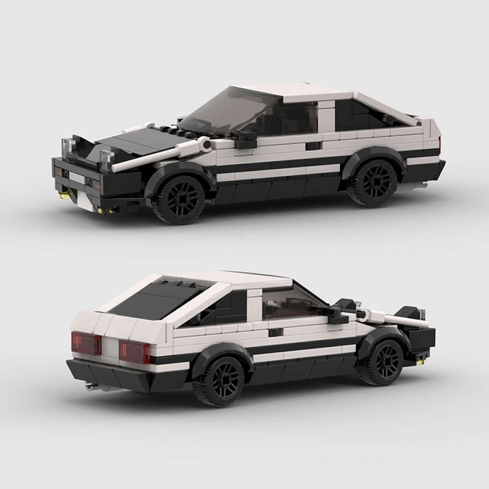 AE86 MOC City Speed Champion Sports Car Building Blocks Technique World