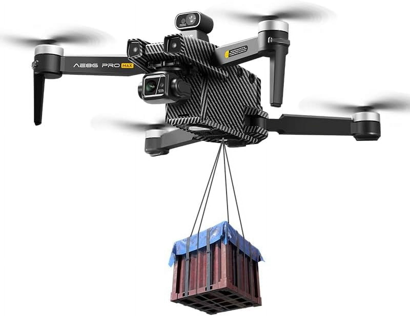 AE86 Pro Max Screen Control Aerial Drone with Obstacle Avoidance, 48-Minute Flight Time, 3-Axis Stabilized Gimbal, Aerial Camera, Black/Grey