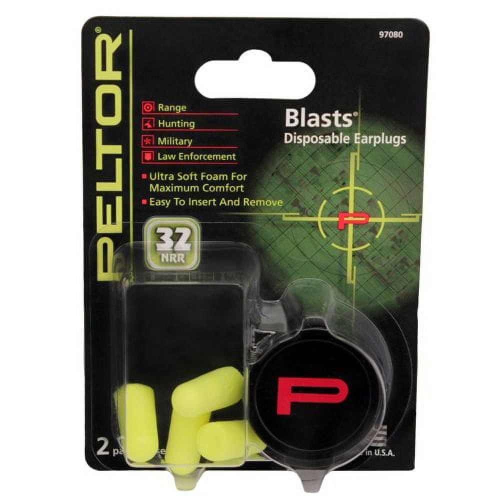 AEARO EAR AO SAFETY EAR BLASTS DISPOSABLE EAR PLUGS NRR 33dB / Pk