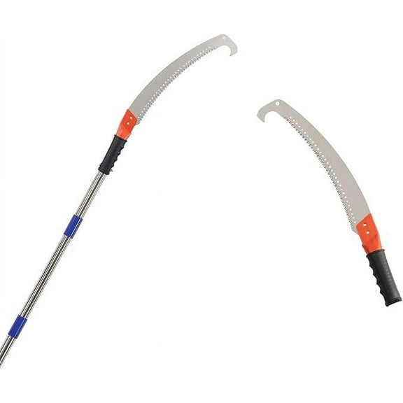 AEASKIEY 14ft Pole Saw, Extend Long Handle Saw for Tree Trimming, Blade Tree Trimmer Pole, Yard Trimmr Pole and Patios Trees Branches Cutting