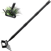 AEASKIEY 62'' Garden Hoe, Hula Hoe, Adjustable Heavy Duty Stirrup Hoe Garden Tools with Long Handle for Gardening Weeding, Loop Stirrup