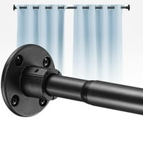 AEASKIEY Black Shower Curtain Rod, Adjustable Heavy Duty Shower Rods for Bathroom, Closet, Bedroom, 29-62 inch