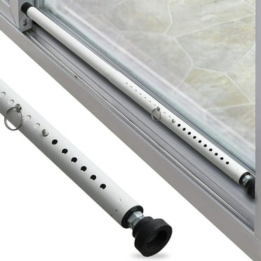 AEASKIEY Window Security Bar,  Sliding Door Security Bar 17-50 inch, Adjustable Locking Window Safety Bar, White