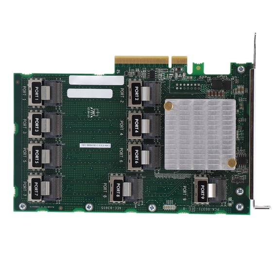 AEC-83605 SAS RAID Controller Card, 9 Ports PCI-E x8 Expansion Card for Server DL380 388 G9 G10