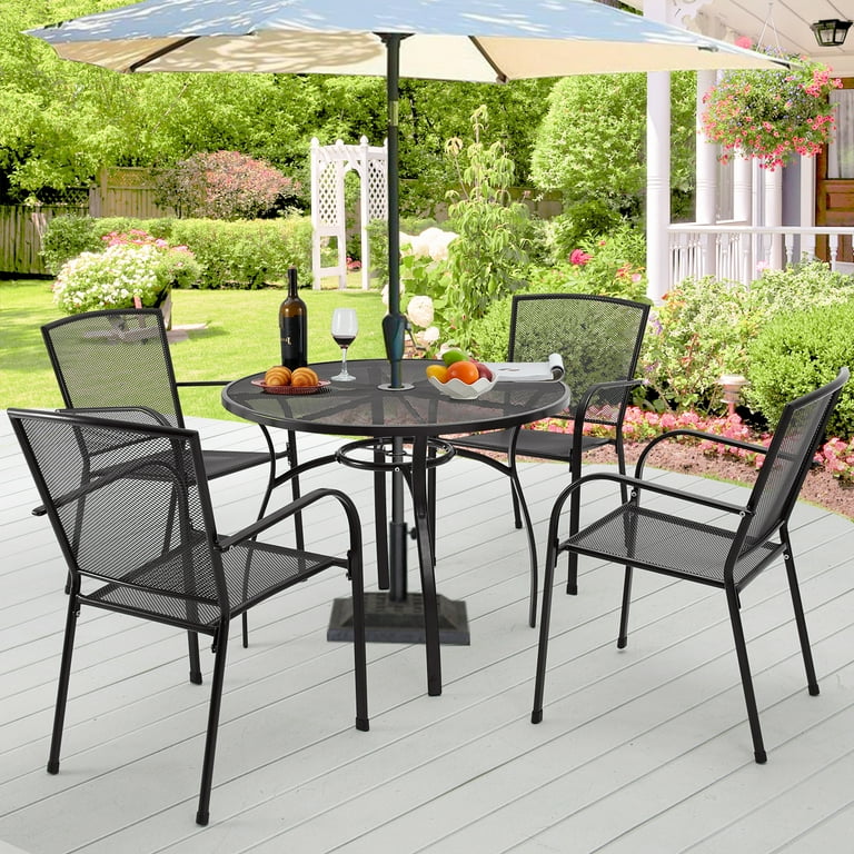Patio chairs with round base hotsell