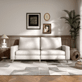 thumbnail image 1 of AECOJOY 79" Upholstered Sofa 3 Seater Couch Loveseat Living Room Furniture in Beige, 1 of 7
