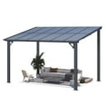 thumbnail image 1 of AECOJOY 8' x 14' Hardtop Gazebo Outdoor Aluminum Pergola ​For Garden, Patio, Backyard-​Black, 1 of 8