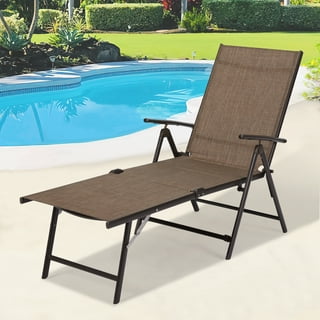 Folding pool outlet chair