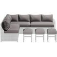thumbnail image 1 of AECOJOY Outdoor Cushions, 4 inch Patio Cushions for Outdoor Furniture, Replacement Cushions Fits 7-Seats Sectional Rattan Conversation Set, Splashproof, Memory Foam Cushions and Covers in Dark Gray, 1 of 7