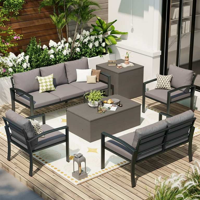 Metal garden furniture set hotsell