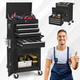thumbnail image 1 of AECOJOY Tool Chest Rolling Tool Chest& Cabinets with Wheels Tool Organizer Box for Garage Workshop (Black）, 1 of 10