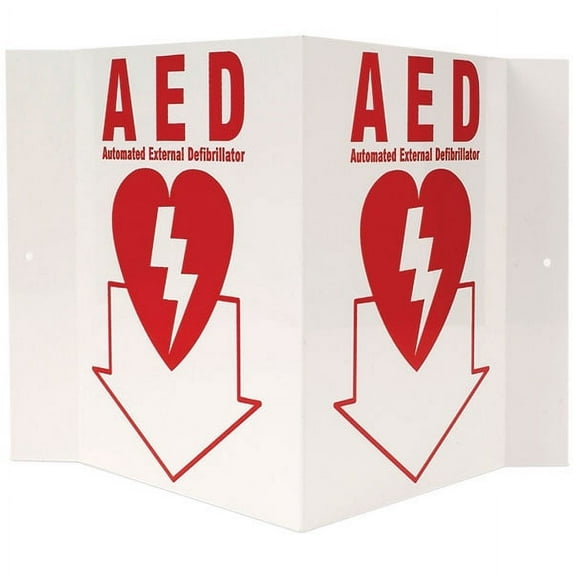 AED, 3-D, Rigid Plastic, 5" x 6" (9 Units)