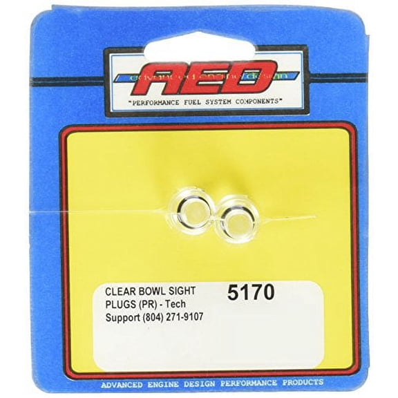 AED 5170 Clear Bowl Sight Plugs - Set of 2