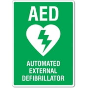 AED Automated External Defibrillator Sign Safety Signs First Aid Signs Metal Tin Sign 12x16 Inches Caution Danger Safety Security Warning Notice Signs