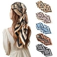 thumbnail image 1 of AEDAMURRA 5 Pcs Womens Head Scarves, Hair Scarf Bandanas for Women with Square Satin and Exquisite Pattern, 1 of 7