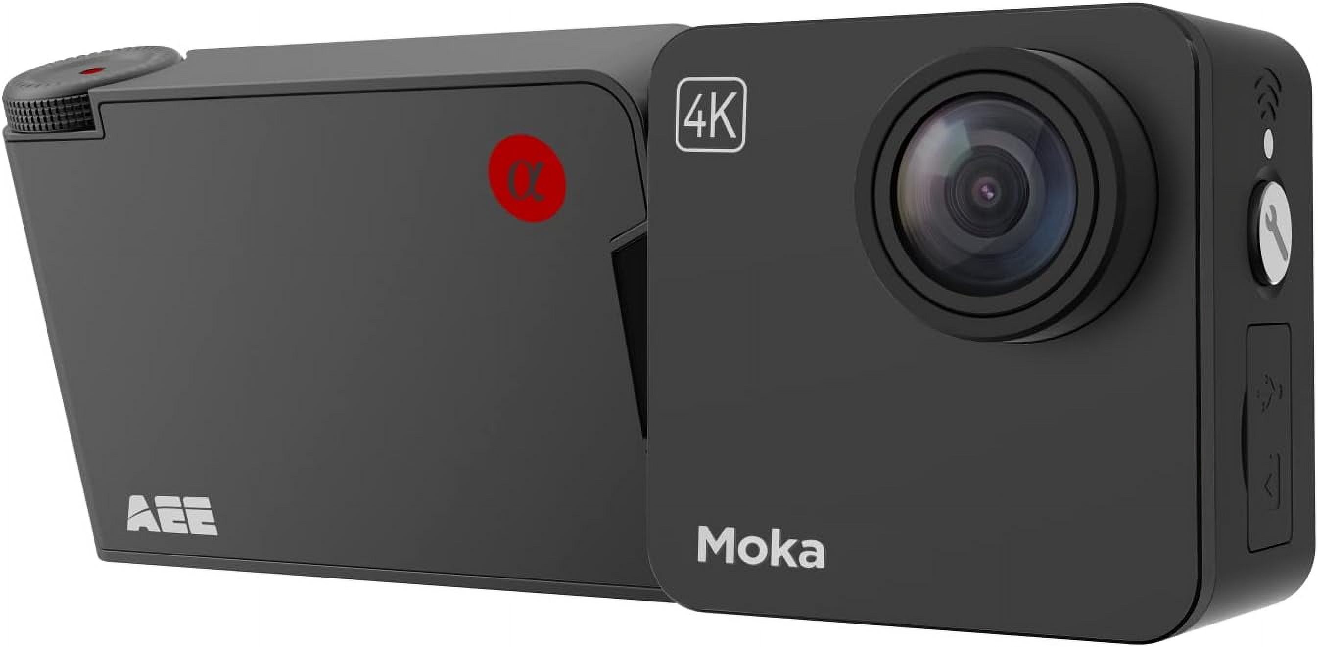 AEE Mokacam 4K Action Camera with Dual Battery 135° FOV