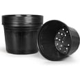 thumbnail image 1 of AEED 10 Count Black Nursery Pots, Reusable & Durable Plastic Plant Pots for Indoor Outdoor Plants, Seed Starting, Transplanting 5 Gallon, 1 of 7