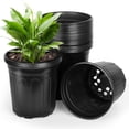 thumbnail image 1 of AEED 6.70" x 5.10" x 6.90" Plant Nursery Pots 20 Pack, Reusable Black Plastic Flower Pots for Seed Starting, Plant Transplanting, Seedlings, Trees, Vegetables 2 Gallon, 1 of 6