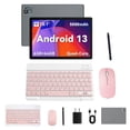 thumbnail image 1 of AEEZO Android 13 Tablet 10 inch,6GB+64GB ROM,1280x800 HD Touch Screen, 5MP+8MP, Wifi, Dual Camera Gray+Keyboard & Mouse Set Pink, 1 of 6