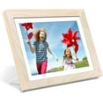 thumbnail image 1 of AEEZO Digital Picture Frame 10 inch Touch Screen WiFi Smart Digital Photo Frame 8GB Storage, Auto-Rotate Easy Setup, Wall Mountable, White, 1 of 7