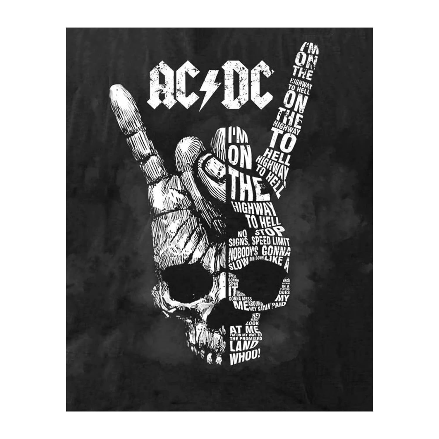 AEFER AC/DC Band Highway To Hell - Iconic Rock Band Poster Print, Music ...